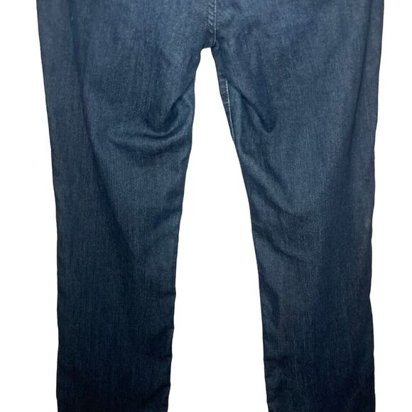 NYJD Women's Bootcut Jeans Embroidered Accent Pockets Blue Dark Wash Stretch 6P - Picture 10 of 16